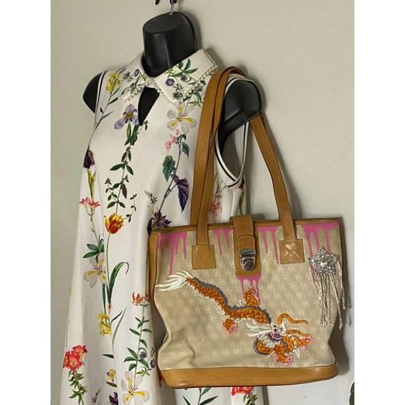 DOONEY & BOURKE Shoulder Tote Bag Customized Tan - Picture 9 of 15
